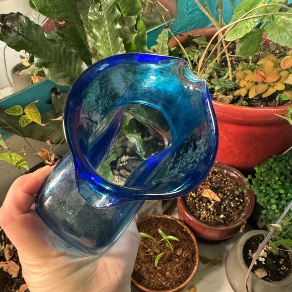 Blenko vintage 384 Water Bottle glass pitcher - Picture 2 of 5